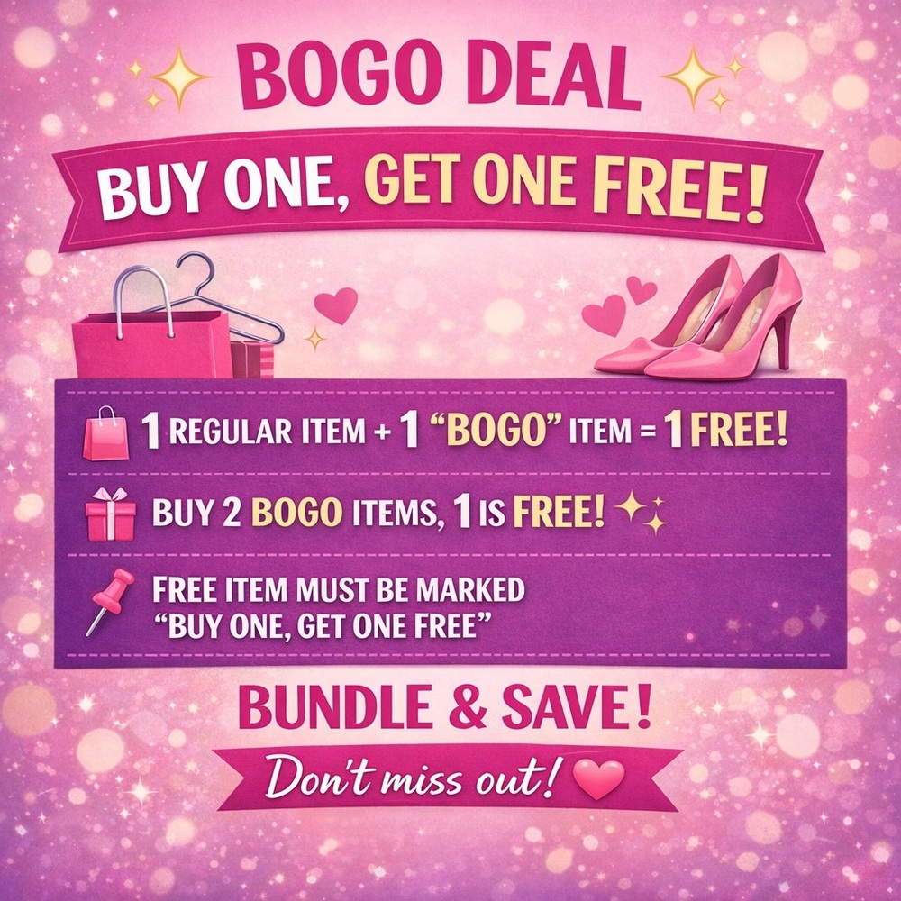 ✨ BOGO DEAL ✨ Buy ONE, Get ONE FREE 🆓